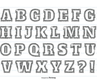 Messy Grunge Alphabet Set