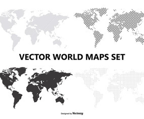 Vector World Map Set