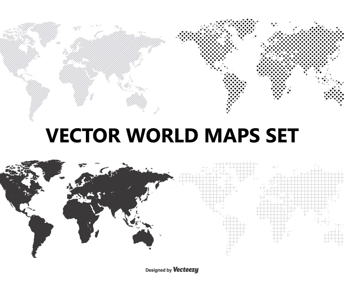 Vector World Map Set