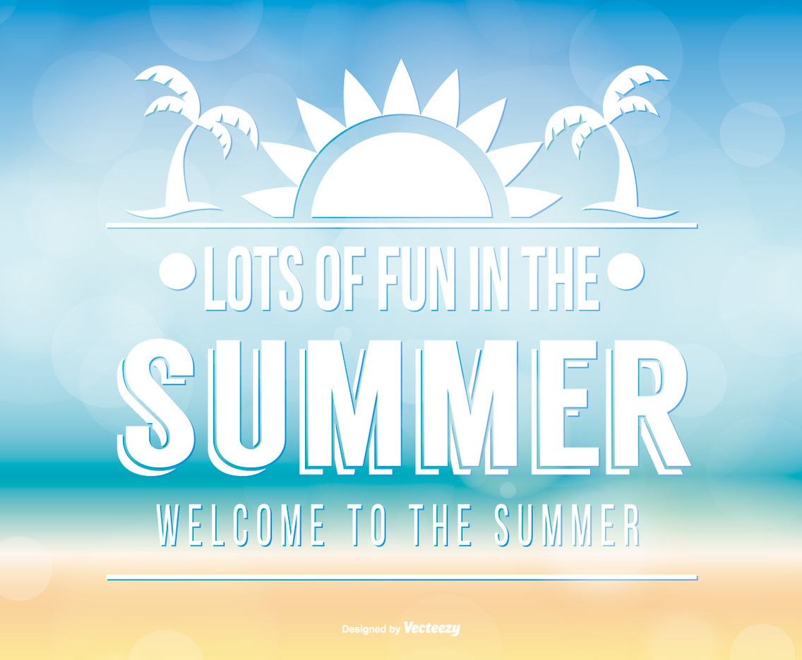 Typographic Summer Background