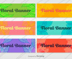 Floral Banners Vector Set