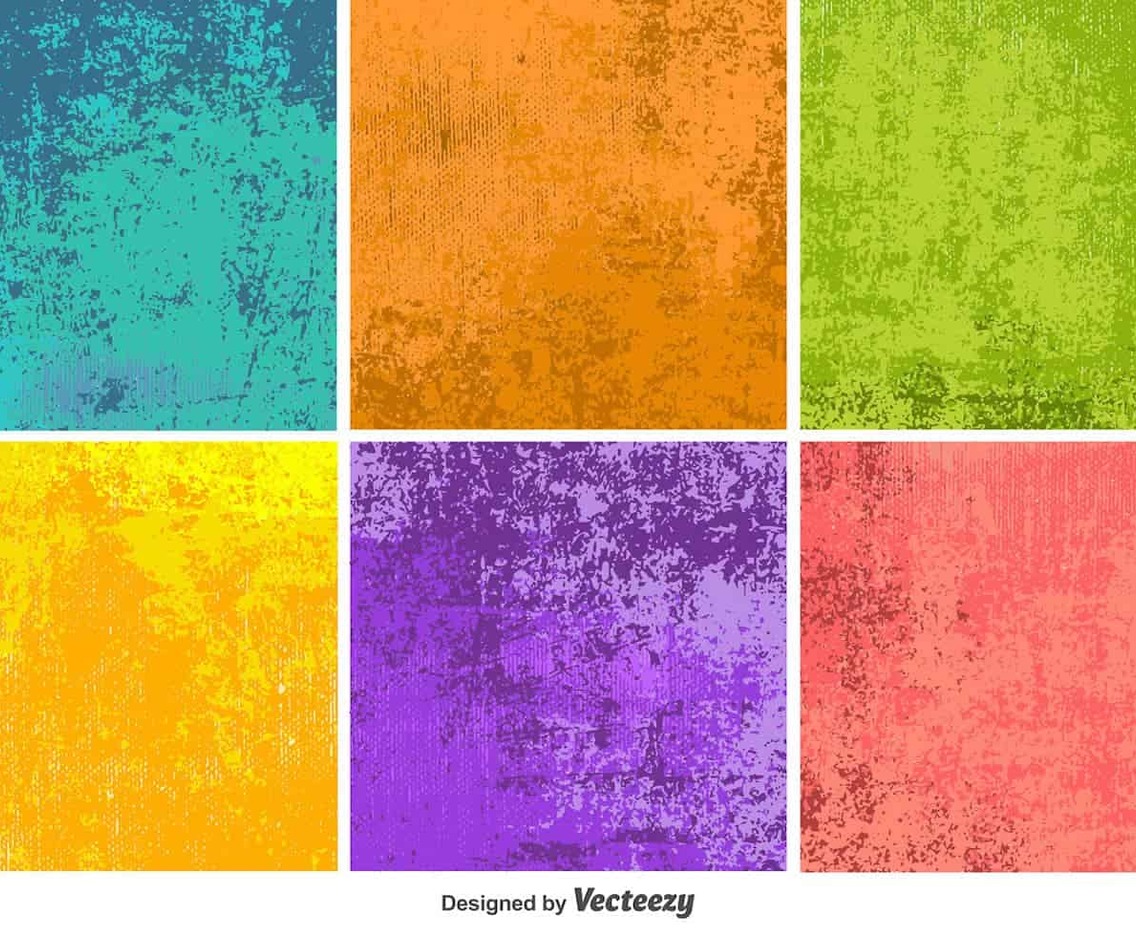 Colourful Grunge Vector Textures