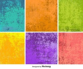 Colourful Grunge Vector Textures
