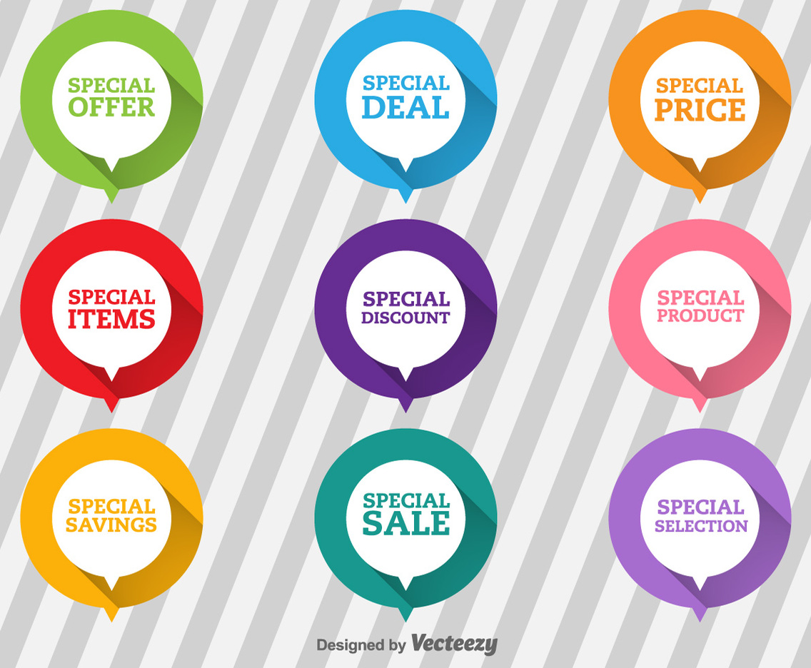 Special Offer Flat Labels