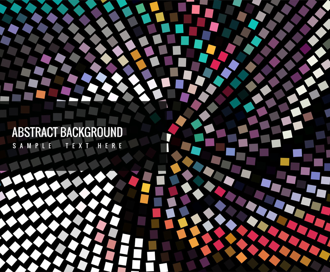 Vector Colorful Modern Mosaic Background