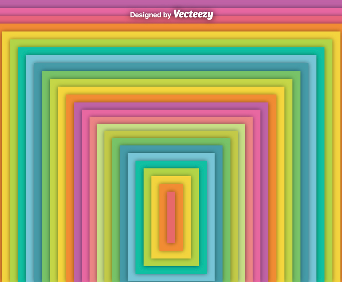 Vector Abstract Square Rainbow Background