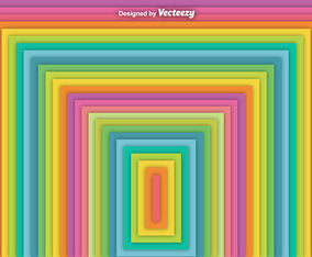 Vector Abstract Square Rainbow Background