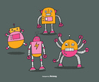 Cute Robot Vectors