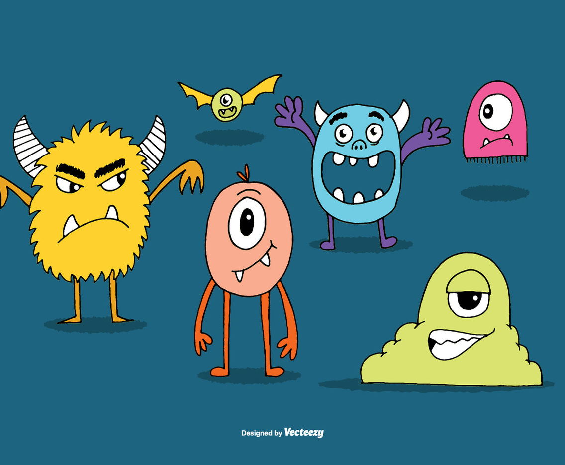 Cute Monster Vectors