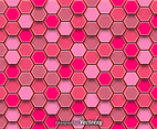 Abstract Background With Pink Hexagons