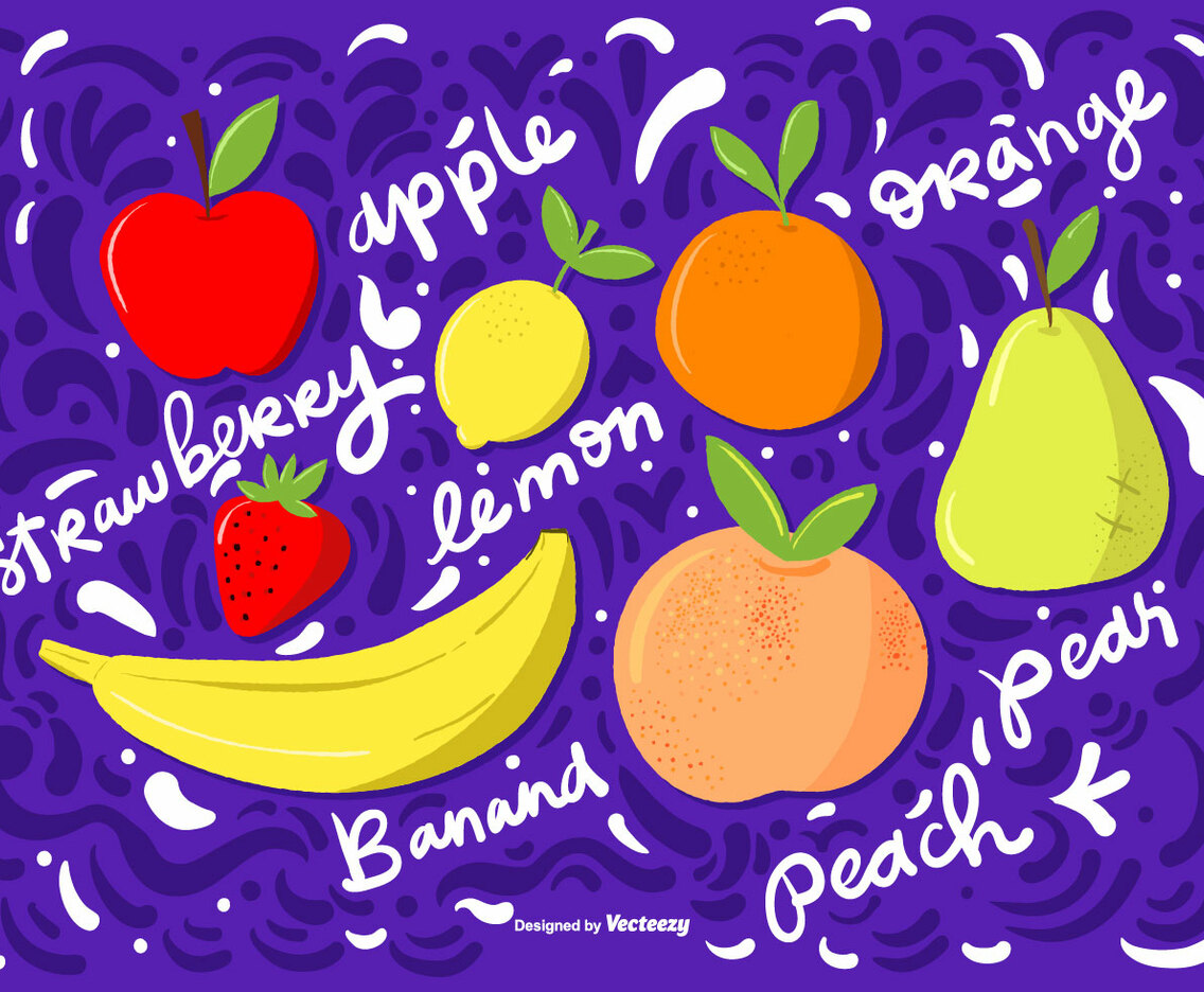 Vector Hand Drawn Fruit Illustrations
