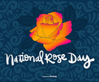 NATIONAL ROSE DAY Vector