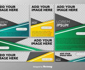 Vector Option Templates Step Banners