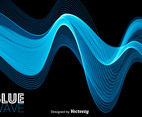 Blue Abstract Modern Wave