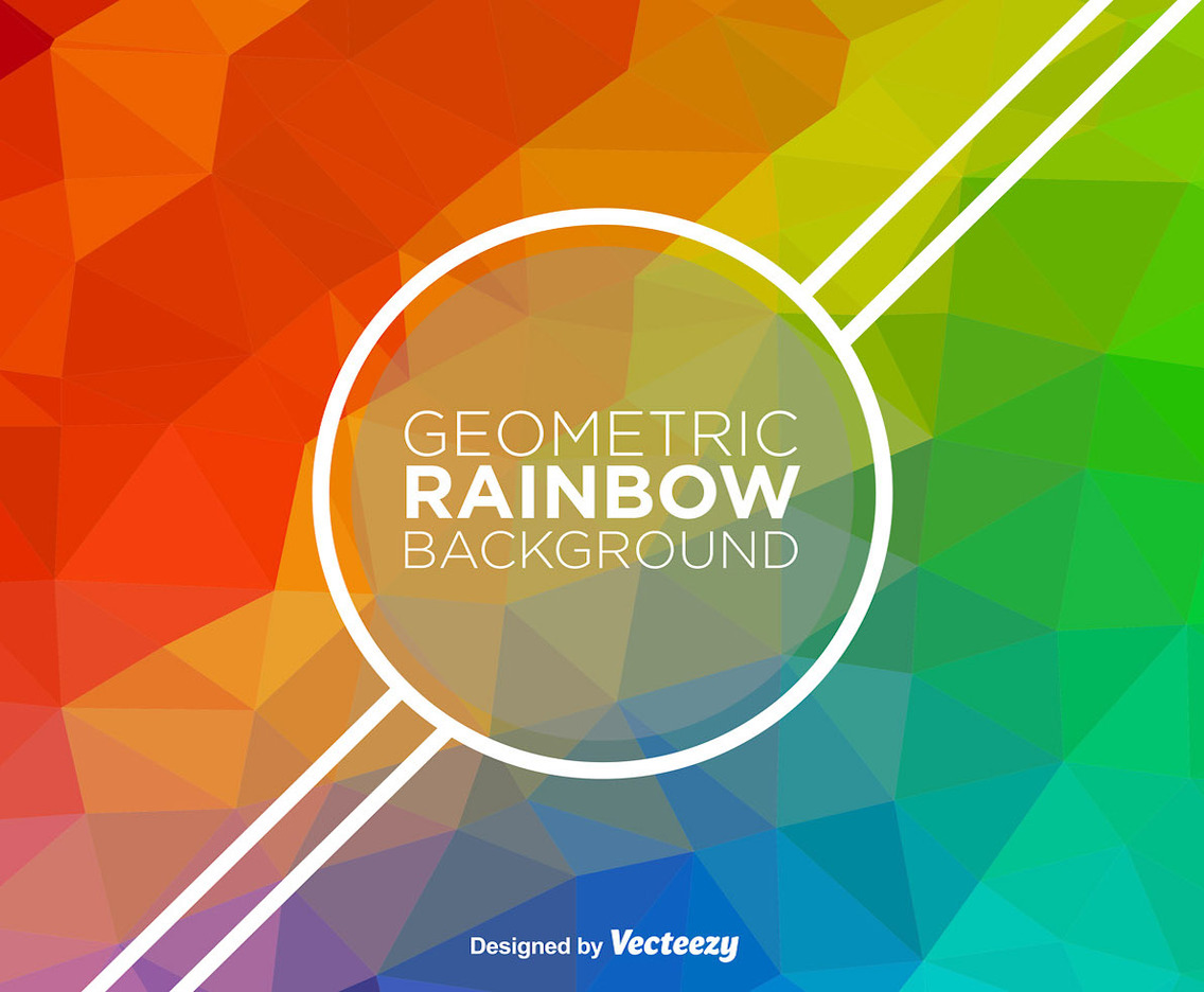 Abstract Rainbow Vector Background