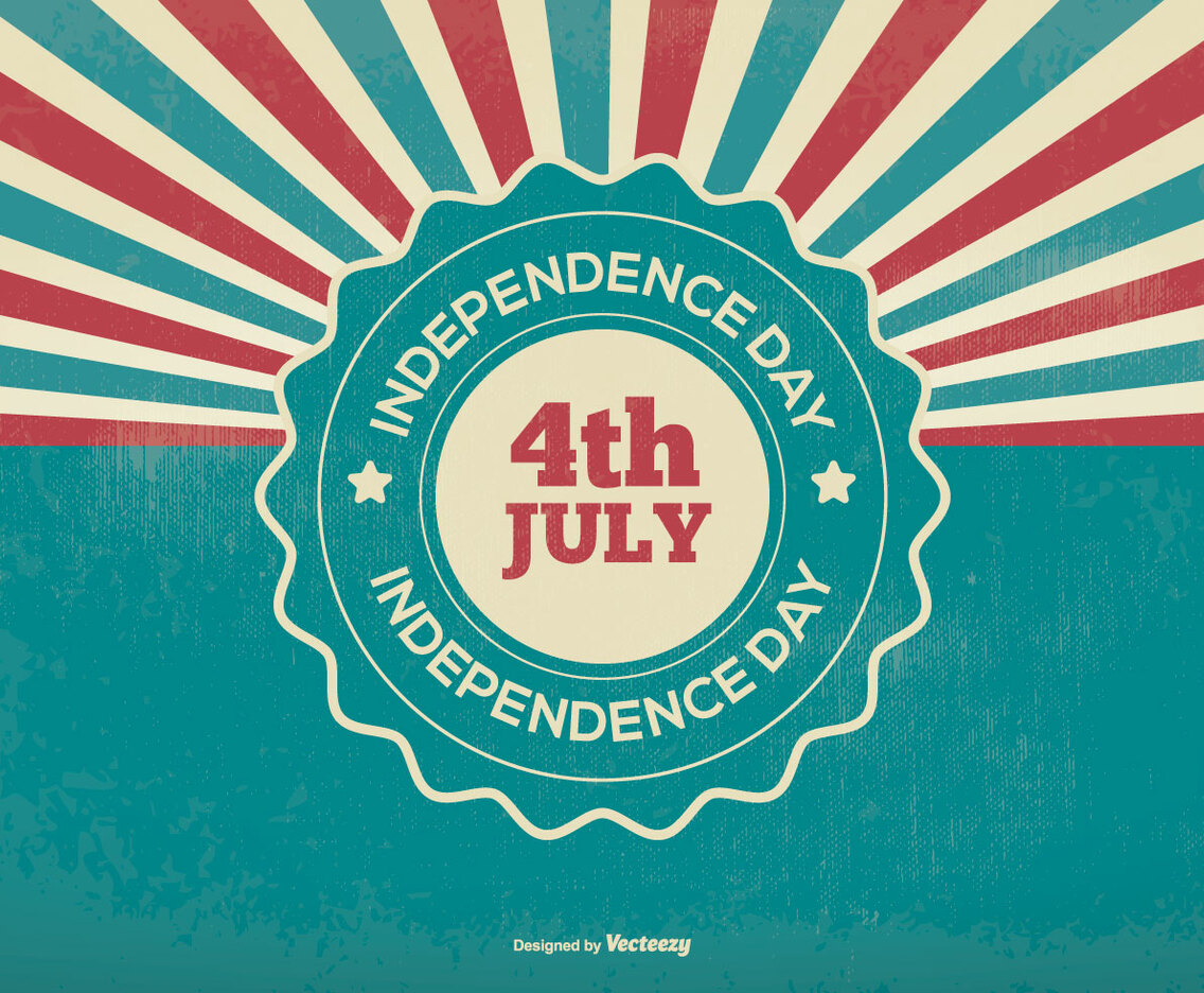 Retro Independence Day Illustration