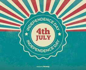 Retro Independence Day Illustration