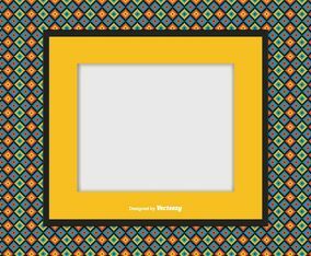 Picture frame on Colorful Background