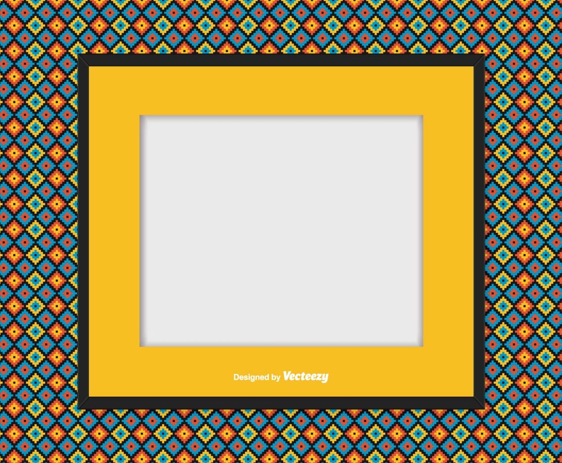 Picture frame on Colorful Background