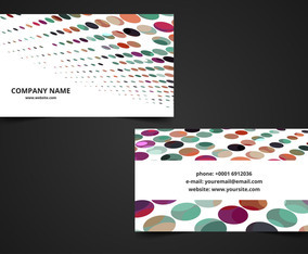 Free Vector Colorful Visiting card