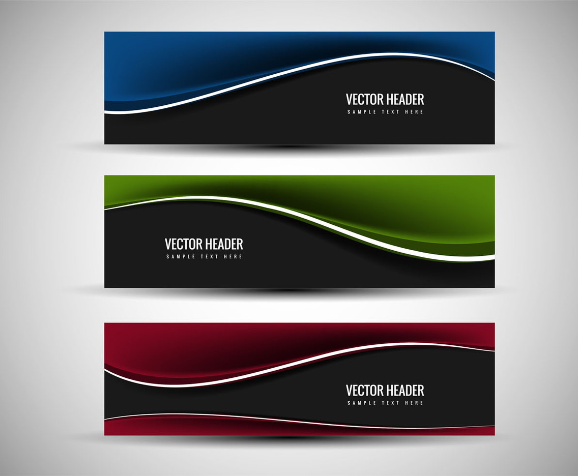 Free Vector Colorful header