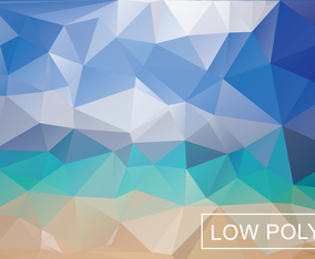 Multicolor Geometric Low Poly Vector Background