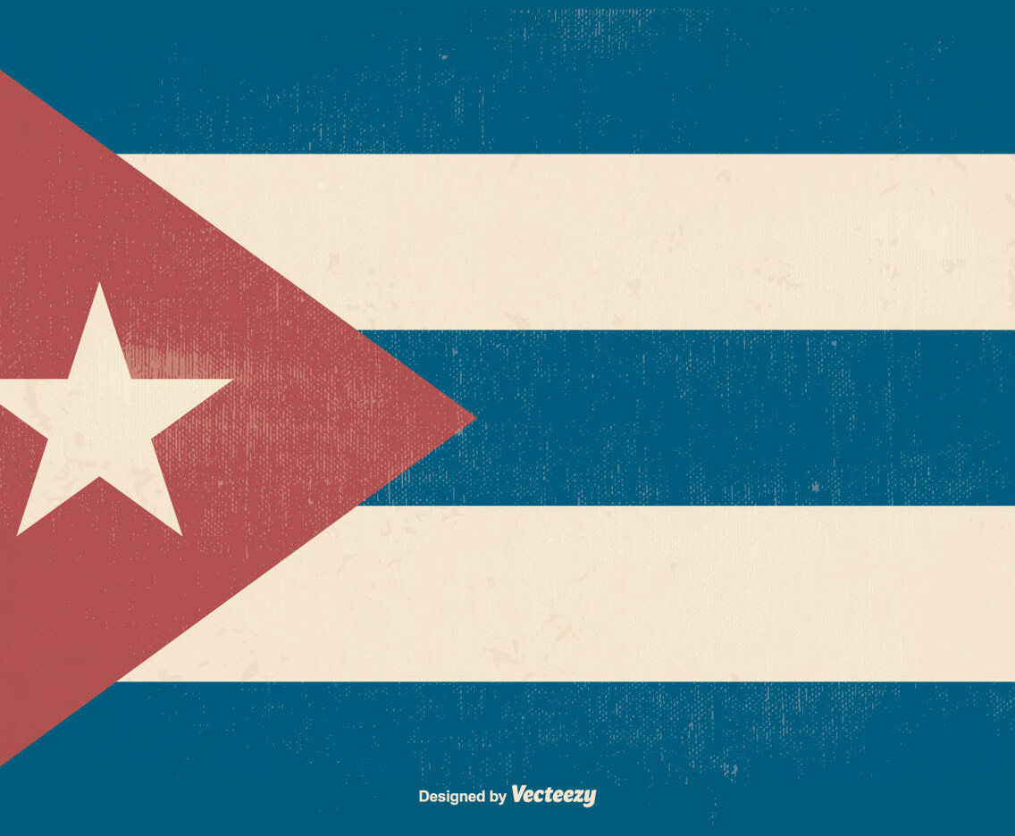 Retro Old Cuba Flag