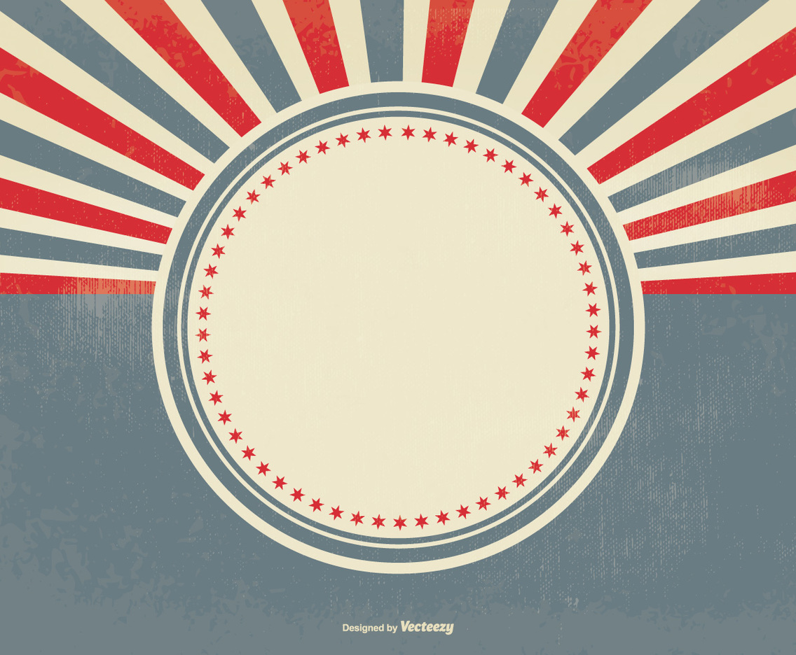 Blank Retro Sunburst Background