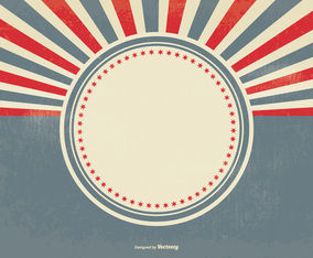 Blank Retro Sunburst Background