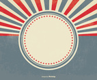 Blank Retro Sunburst Background