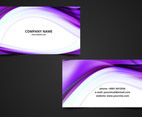 Free Vector Wavy Visiting Card Background