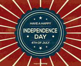 Retro Independence Day Illustration