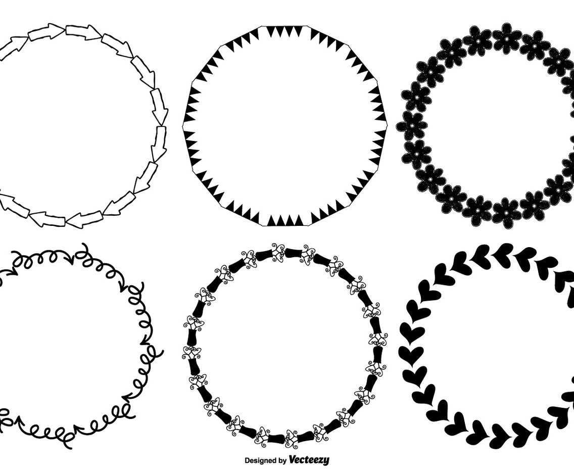 Cute Hand Drawn Style Frames