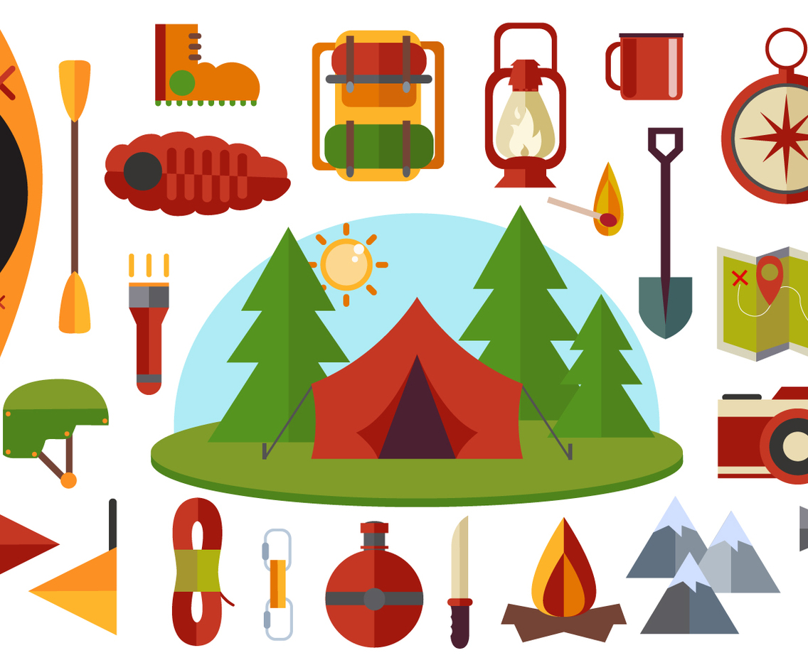 Flat Mountaineer Vectors