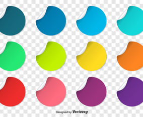 Vector Colorful Bullet Points