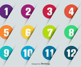 Vector Bullet Points With Numbers