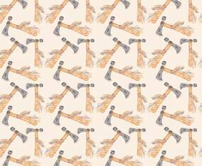 Free Vector Watercolor Axe Pattern