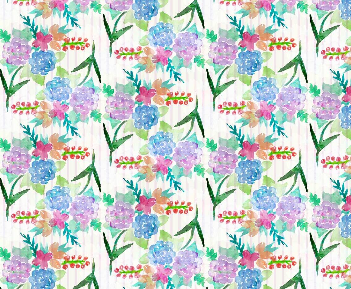 Free Vector Watercolor Floral Background