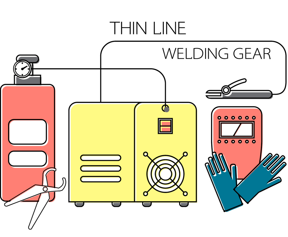 Welding Vector Elements