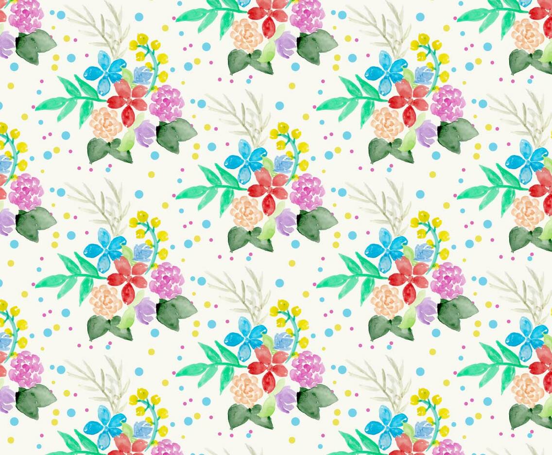 Free Vector Watercolor Floral Background