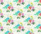 Free Vector Watercolor Floral Background