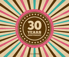 30 Year Anniversary Illustration