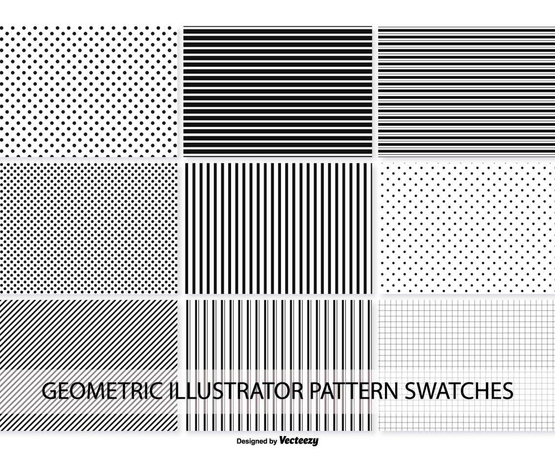 Geometric Vector Pattern Swatches