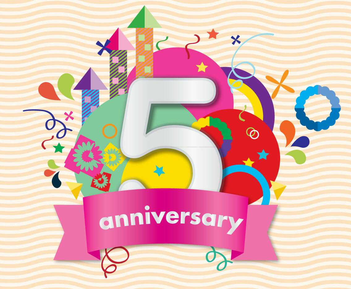 Colorful Anniversary Card