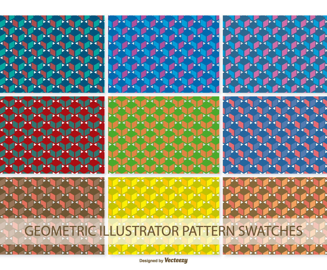 Geometric Vector Pattern Swatches