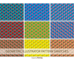 Geometric Vector Pattern Swatches