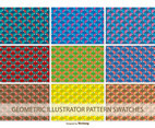 Geometric Vector Pattern Swatches