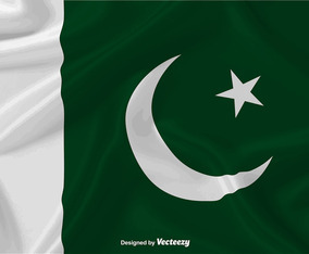Waving Flag Of Pakistan Vector Background