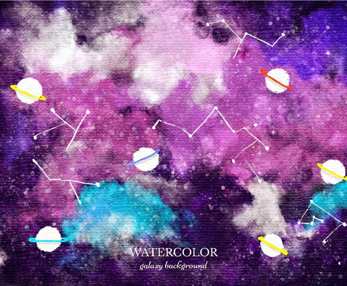 Free Vector Watercolor Galaxy Background