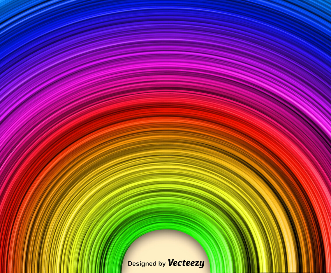 Abstract Rainbow Vector Background